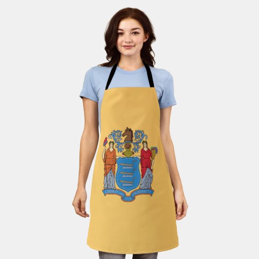 New Jersey State Flag Schürze (Getragen)