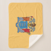 New Jersey State Flag Sherpadecke (Vorderseite)