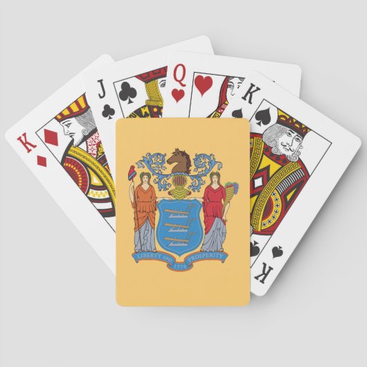 New Jersey State Flag Spielkarten (Rückseite)