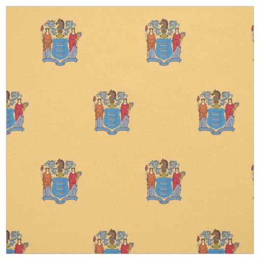 New Jersey State Flag Stoff (Muster)