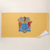 New Jersey State Flag Strandtuch (Vorderseite)