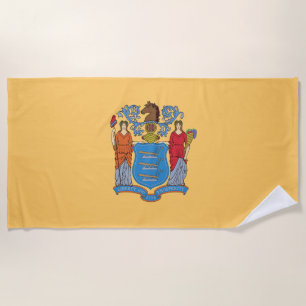 New Jersey State Flag Strandtuch