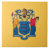 New Jersey State Flag Tile Fliese (Vorderseite)