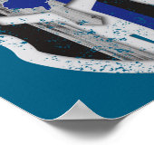 New Jersey State Läuse Thin Blue Line Spartan Poster (Ecke)