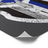 New Jersey State Lice Thin Blue Line Spartan _1  Poster (Ecke)