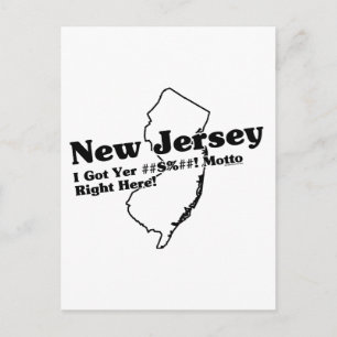 New Jersey State Slogan Postkarte