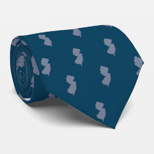 New Jersey State Tie Blau auf Blau Krawatte