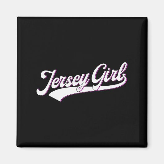 New Jersey State Usa Jersey Girl For Girls, Women Magnet (Vorne)