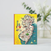 New Jersey State Vintage Postcard Postkarte (Stehend Vorderseite)
