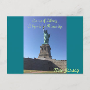 New Jersey Statue of Liberty Postcard Postkarte