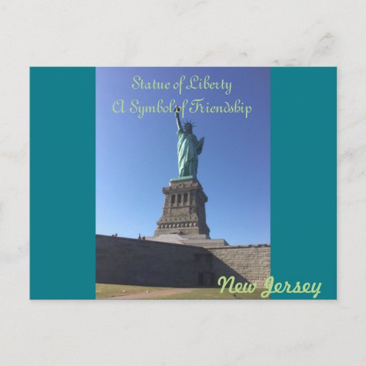 New Jersey Statue of Liberty Postcard Postkarte (Vorderseite)