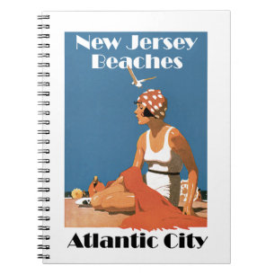 New Jersey Strände ~ Atlantic City Notizblock