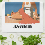 New Jersey Strände ~ Avalon Küchentuch (Gefaltet)