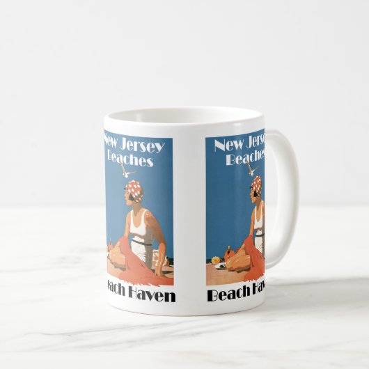 New Jersey Strände ~ Beach Haven Kaffeetasse (VorderseiteRechts)