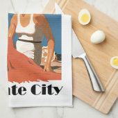 New Jersey Strände ~ Margate City Geschirrtuch (Viertel Falte)