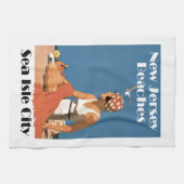 New Jersey Strände ~ Sea Isle City Geschirrtuch (Horizontal)