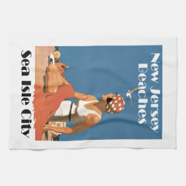 New Jersey Strände ~ Sea Isle City Geschirrtuch