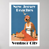 New Jersey Strände ~ Ventnor City Poster (Vorne)