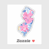New Jersey - Summer Sticker - Lilly Inspiriert (Blatt)
