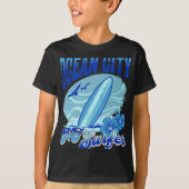 New Jersey Surfer Ocean City Nj Surfing Beach Sand T-Shirt (Vorderseite)