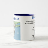 New-Jersey Symbole u. Karte Zweifarbige Tasse (Mittel)