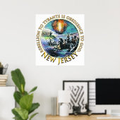 New-Jersey Tee-Party-Plakat Poster (Heimbüro)