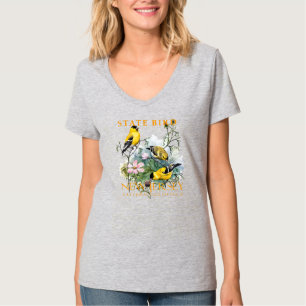 New Jersey Territorium Vogel Der östliche Goldfink T-Shirt