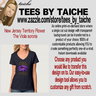 New Jersey Territoriumsblume Die Viola sororia T-Shirt