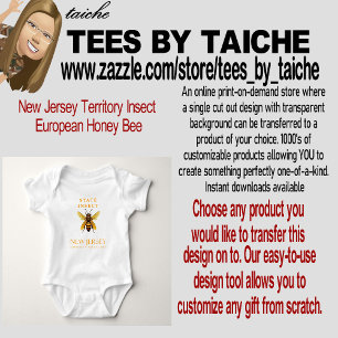 New Jersey Territory Insect European Honey Bee Baby Strampler