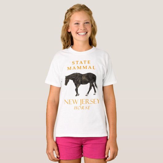 New Jersey Territory Mammal The Horse T-Shirt (Vorne ganz)