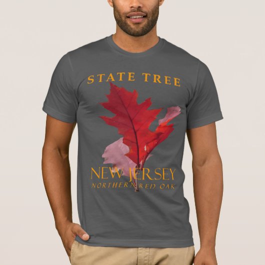 New Jersey Territory Tree The Northern Red Oak T-Shirt (Vorderseite)