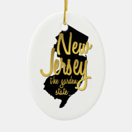 New Jersey The Garden Staat Keramik Ornament