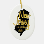 New Jersey The Garden Staat Keramik Ornament (Hinten)