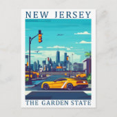 New Jersey The Garden Staat USA Travel Place Postkarte (Vorderseite)