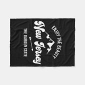 New Jersey - The Garden State - Enjoy The Beauty Fleecedecke (Vorderseite (Horizontal))