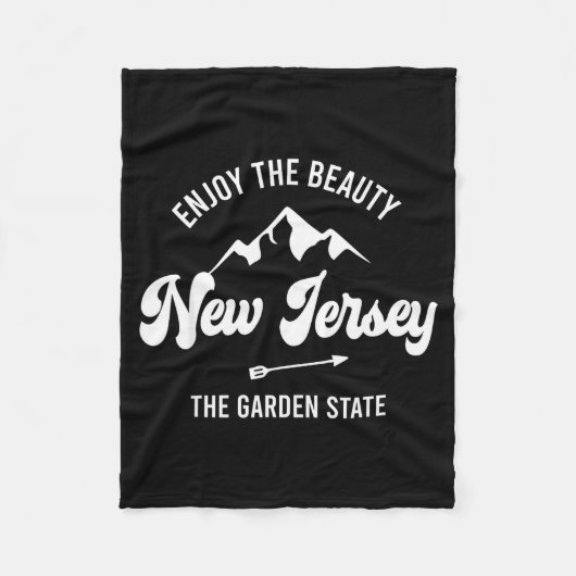 New Jersey - The Garden State - Enjoy The Beauty Fleecedecke (Vorderseite)