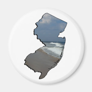 New-Jersey Ufer-Staats-Kontur Magnet