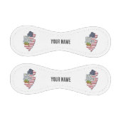 New Jersey United Staaten Retro Map USA Souvenir Baseball (Paneele)