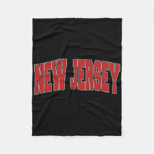New Jersey Usa Bundesstaat Nj Universitäts-Stil Vi Fleecedecke