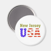 New Jersey USA! Magnet (Vorderseite/Rückseite)
