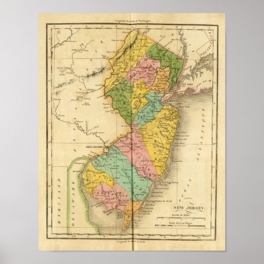 New Jersey USA Poster (Vorne)