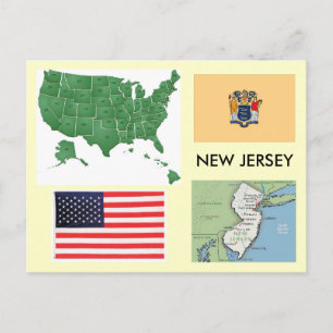 New Jersey, USA Postkarte