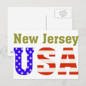 New Jersey USA! Postkarte (Vorne/Hinten)