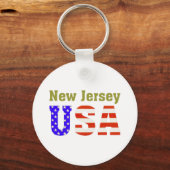 New Jersey USA! Schlüsselanhänger (Vorderseite)