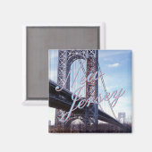 New Jersey USA Staat Souvenir Kühlschrankmagnet (Vorderseite/Rückseite)