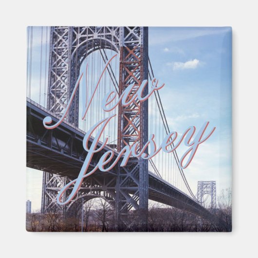 New Jersey USA Staat Souvenir Kühlschrankmagnet (Vorne)