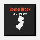 New Jersey Usa State America New Jerseyite Bound B Magnet (Vorne)