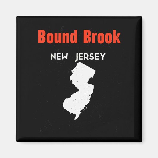 New Jersey Usa State America New Jerseyite Bound B Magnet (Vorne)