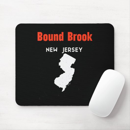 New Jersey Usa State America New Jerseyite Bound B Mousepad (Mit Mouse)