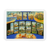 New Jersey Vintag Staaten Travel Magnet (Horizontal)